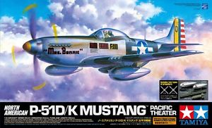 Tamiya 1/32 North American P-51D/K Mustang Pacific Theater Tamiya PLASTIC MODELS