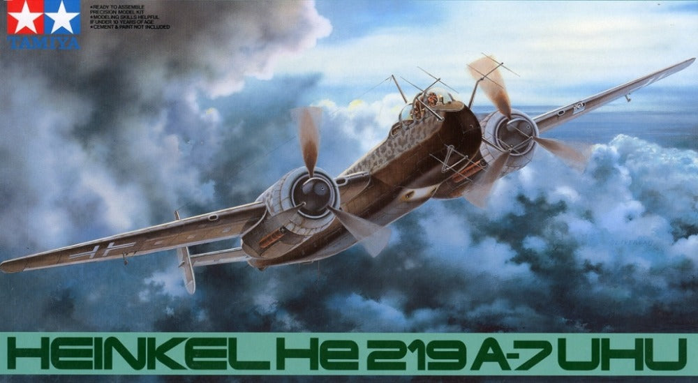 Tamiya 1/48 Heinkel He219 A-7 Uhu Tamiya PLASTIC MODELS