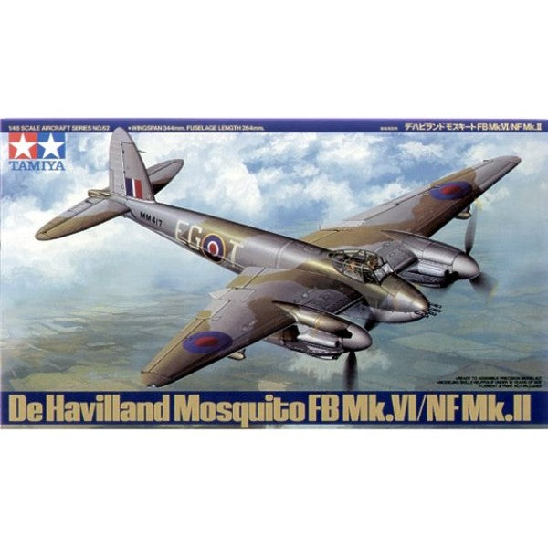Tamiya 1/48 De Havilland Mosquito Fb Mk.Vi/Nf Mk.Ii Tamiya PLASTIC MODELS