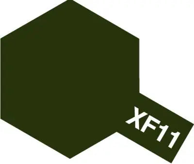 Tamiya XF-11 Enamel Flat Jn Green Tamiya PAINT, BRUSHES & SUPPLIES