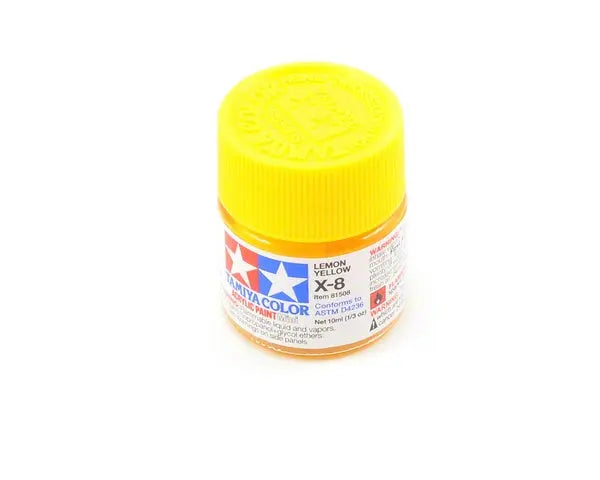 Tamiya X-8 Acrylic Lemon Yellow Tamiya PAINT, BRUSHES & SUPPLIES