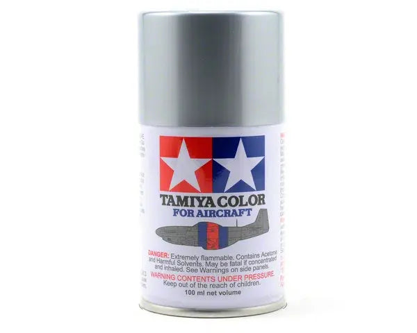 Tamiya AS-12 Bare-Metal Silver Spray Tamiya PAINT, BRUSHES & SUPPLIES