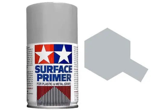 Tamiya Surface Primer Grey Metal And Plastic Tamiya PAINT, BRUSHES & SUPPLIES
