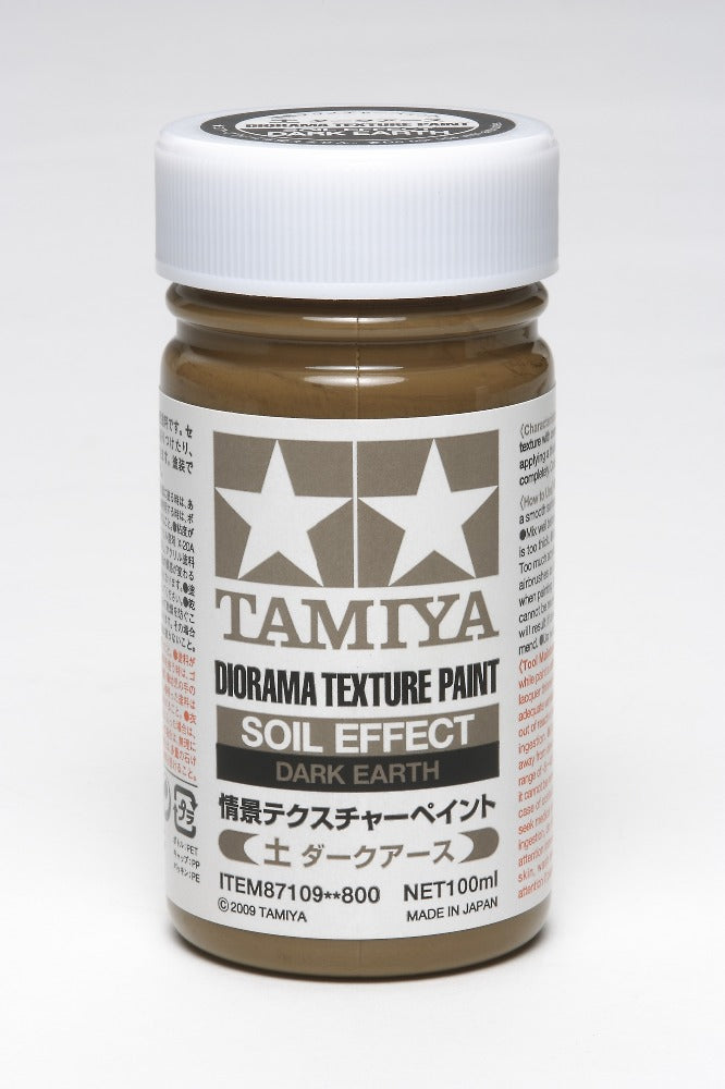 Tamiya 87109 Texture Paint Soil Effect Dark Earth Tamiya PAINT, BRUSHES & SUPPLIES