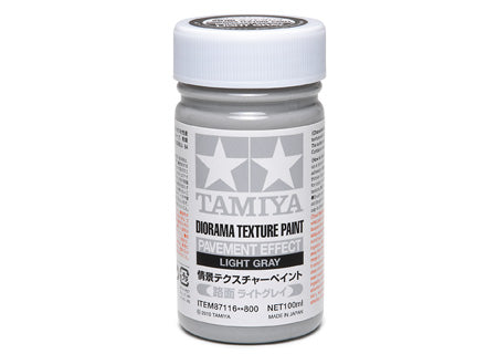 Tamiya 87116 Texture Paint Pavement Effect Light Grey Tamiya PAINT, BRUSHES & SUPPLIES