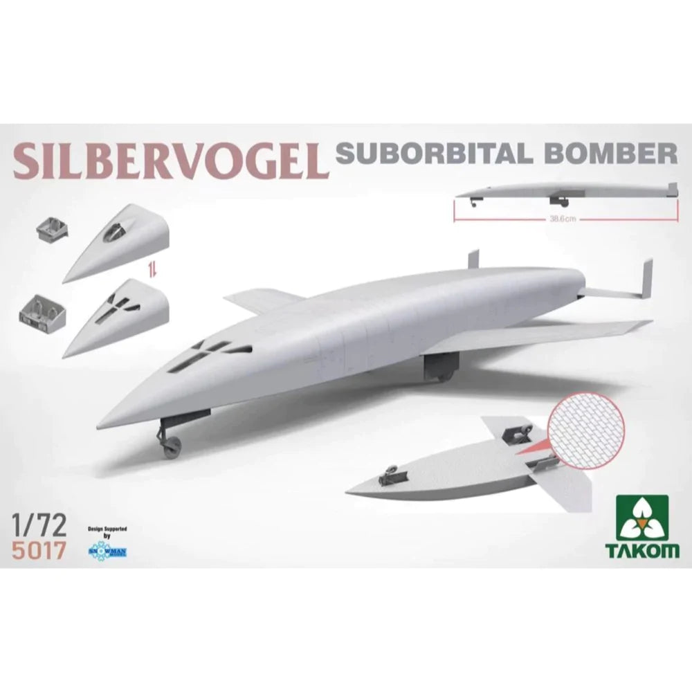 Takom 1/72 Silbervogel Suborbital Bomber Plastic Model Kit [5017] - Hobbytech Toys