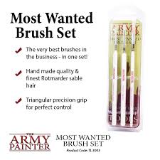 Army Painter TL5043 Most Wanted Brush Set The Army Painter PAINT, BRUSHES & SUPPLIES