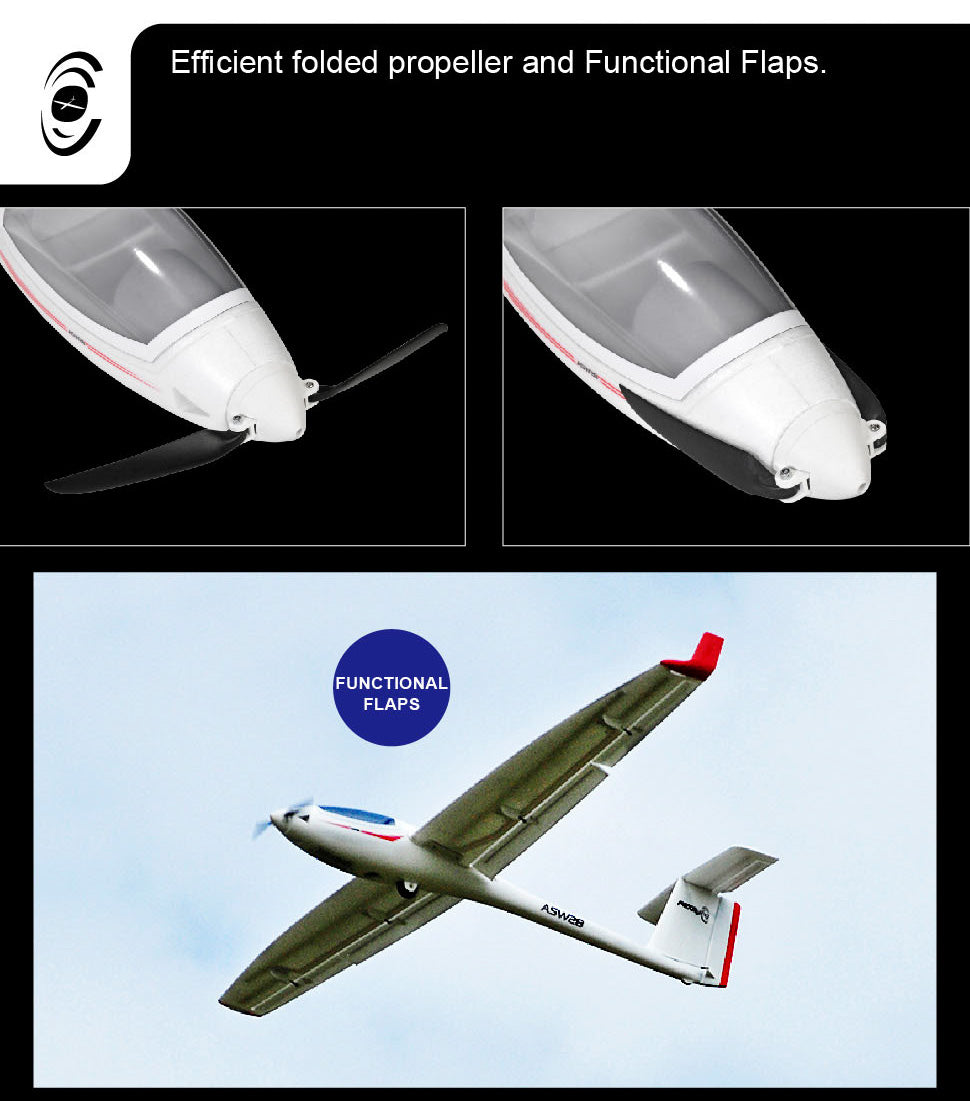Top RC ASW28 2000mm Wingspan Glider PNP - Hobbytech Toys