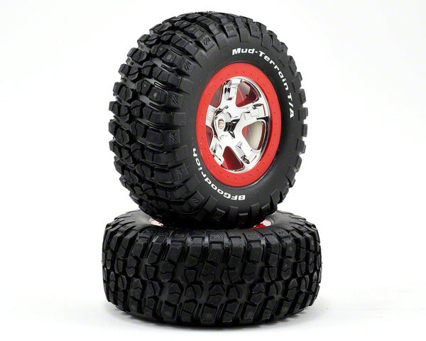 Traxxas 5867 Pre Mounted Slash Rear Tires 2 Traxxas RC CARS - PARTS