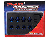 Traxxas 6856X Aluminum 17mm Wheel Adapter Set Blue (4) Traxxas RC CARS - PARTS