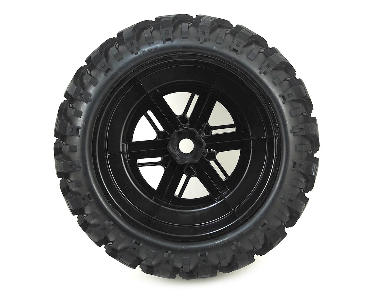 Traxxas 7772R X-Maxx Pre-Mounted Tires & Wheels Satin Chrome (2pcs) Traxxas RC CARS - PARTS
