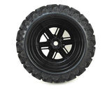 Traxxas 7772R X-Maxx Pre-Mounted Tires & Wheels Satin Chrome (2pcs) Traxxas RC CARS - PARTS