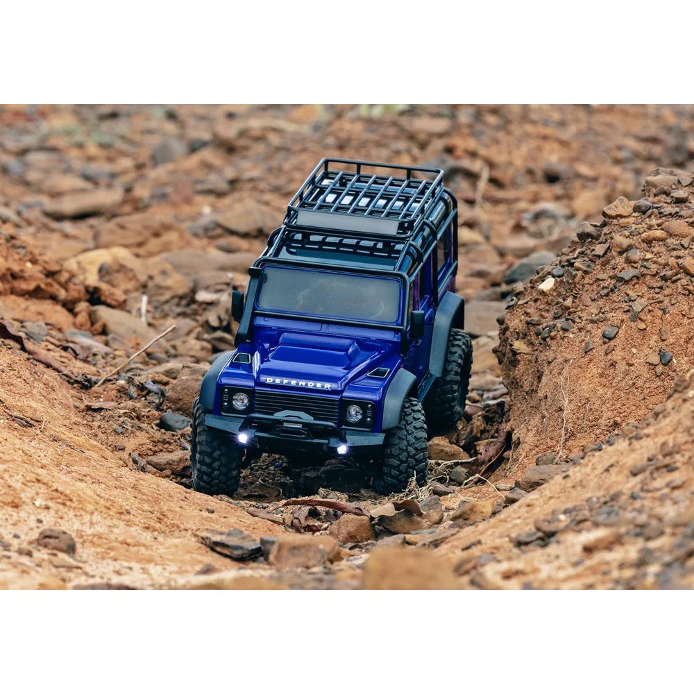 Traxxas 97054-1 TRX4M 1/18 Land Rover Defender RC Crawler - Blue - Hobbytech Toys