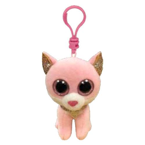 Beanie Boos Clip Ons Fiona Cat Pink TY TOY SECTION