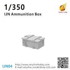 Very Fire IJN04 1/350 IJN Resin Ammunition Box(30 sets) Plastic Model Kit - Hobbytech Toys