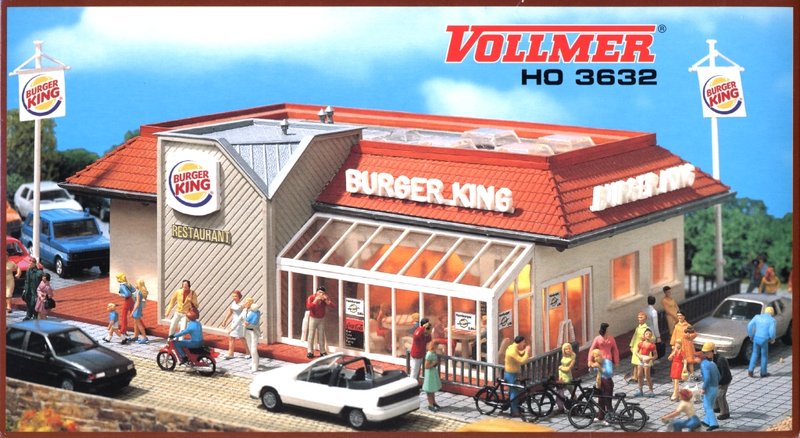 Vollmer HO Burger King Kit Vollmer TRAINS - HO/OO SCALE