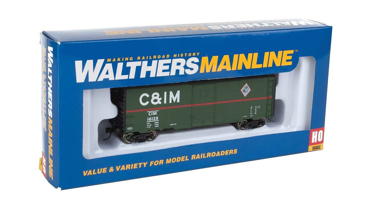 Walthers Mainline HO 40ft PS-1 Boxcar - Ready to Run - Chicago & Illinois Midland #16120 - Hobbytech Toys