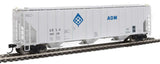Walthers Proto HO 55ft Evans 4780 Covered Hopper - Ready To Run - Archer-Daniels-Midland UELX #10028 (gray, molecule logo) - Hobbytech Toys