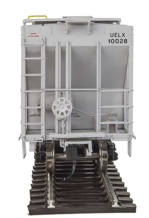 Walthers Proto HO 55ft Evans 4780 Covered Hopper - Ready To Run - Archer-Daniels-Midland UELX #10028 (gray, molecule logo) - Hobbytech Toys