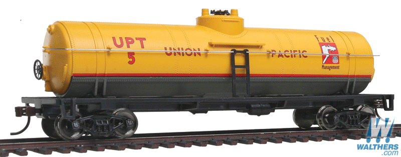 Walthers Trainline HO Tank Car - Ready To Run - Union Pacific (Armour Yellow, gray, red) Walthers Trainline TRAINS - HO/OO SCALE