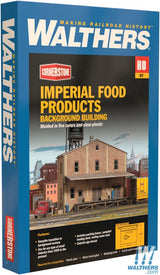 Walthers Cornerstone HO Imperial Food Products Background Building - Kit - 6-1/4 x 3-1/4 x 7-1/2in 15.9 x 8.3 x 19cm Walthers Cornerstone TRAINS - HO/OO SCALE