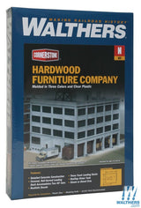 Walthers Cornerstone N Hardwood Furniture Company - Kit - 6-3/8 x 7-3/16in 15.9 x 17.9cm Walthers Cornerstone TRAINS - N SCALE