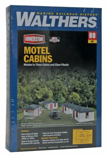 Walthers Cornerstone HO Motel Cabins - Hobbytech Toys