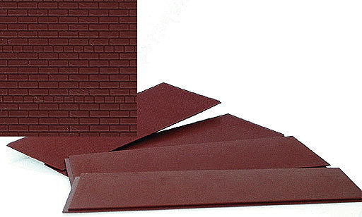 Walthers Dark Red Brick Sheets 4 Walthers TRAINS - HO/OO SCALE
