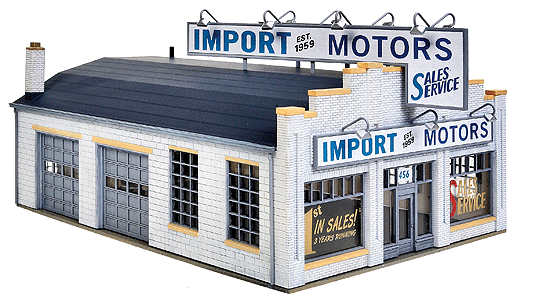 Walthers HO Import Motors Plastic Kit Walthers TRAINS - HO/OO SCALE