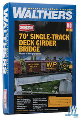 Walthers HO 70ft Single Track Deck Girder Bridge Walthers TRAINS - HO/OO SCALE