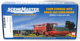 Walthers SceneMaster HO Farm Combine w/Grain & Corn Heads - Kit Walthers SceneMaster TRAINS - HO/OO SCALE