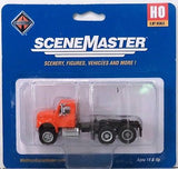 Walthers SceneMaster HO International(R) 4900 Dual-Axle Semi Tractor Only - Assembled - Orange Walthers SceneMaster TRAINS - HO/OO SCALE