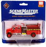 Walthers SceneMaster HO International(R) 4900 Crew Cab Fire Engine - Assembled - Red Walthers SceneMaster TRAINS - HO/OO SCALE