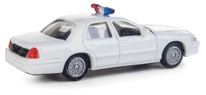 Walthers Scenemaster 12024 HO Ford(R) Crown Victoria Police Interceptor - Police Agency Decals (white, Nonworking Lights) - Hobbytech Toys