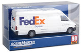 Walthers Scenemaster 12203 HO Delivery Van - Assembled - FedEx Express (white, purple, orange) - Hobbytech Toys