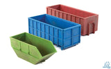 Walthers SceneMaster HO Industrial Dumpsters - Kit - 2 Large Roll-Off, 2 Medium Roll-Off, 4 Scrap Metal Slide-Off Walthers SceneMaster TRAINS - HO/OO SCALE
