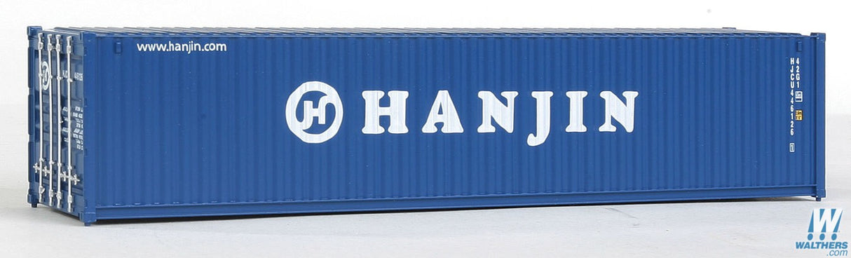 Walthers SceneMaster HO 40ft Corrugated Container - Assembled - Hanjin Walthers SceneMaster TRAINS - HO/OO SCALE