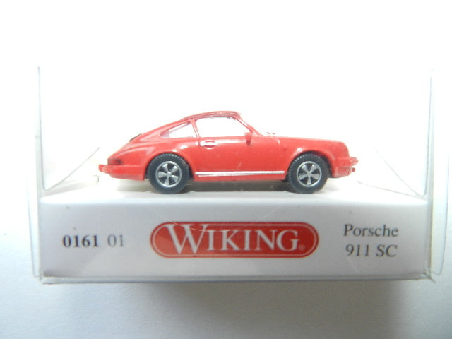 Wiking HO 1978 Porsche 911 SC Convertible - Assembled - Top Down (red, black) - Hobbytech Toys