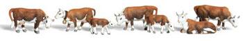 Woodland Scenics N Hereford Cows - Hobbytech Toys