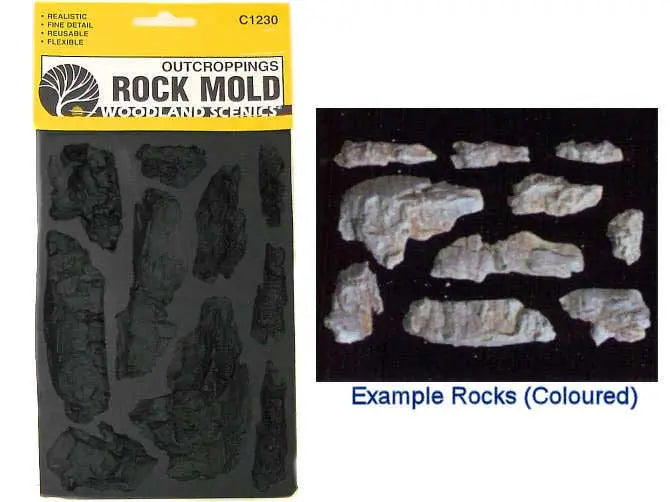 Woodland Scenics C1230 Rock Mold, Outcroppings Woodland Scenics TRAINS - SCENERY