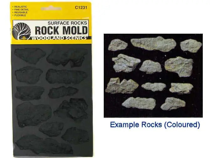 Woodland Scenics C1231 Rock Mold, Surface Rocks Woodland Scenics TRAINS - SCENERY