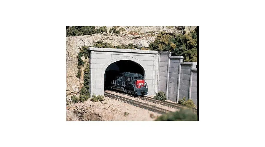 Woodland Scenics C1256 HO Double Tunnel Portal, Concrete (1pc) Woodland Scenics TRAINS - HO/OO SCALE