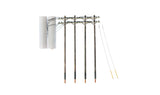 Woodland Scenics N Pre-Wired Poles - Double Crossbar - Hobbytech Toys
