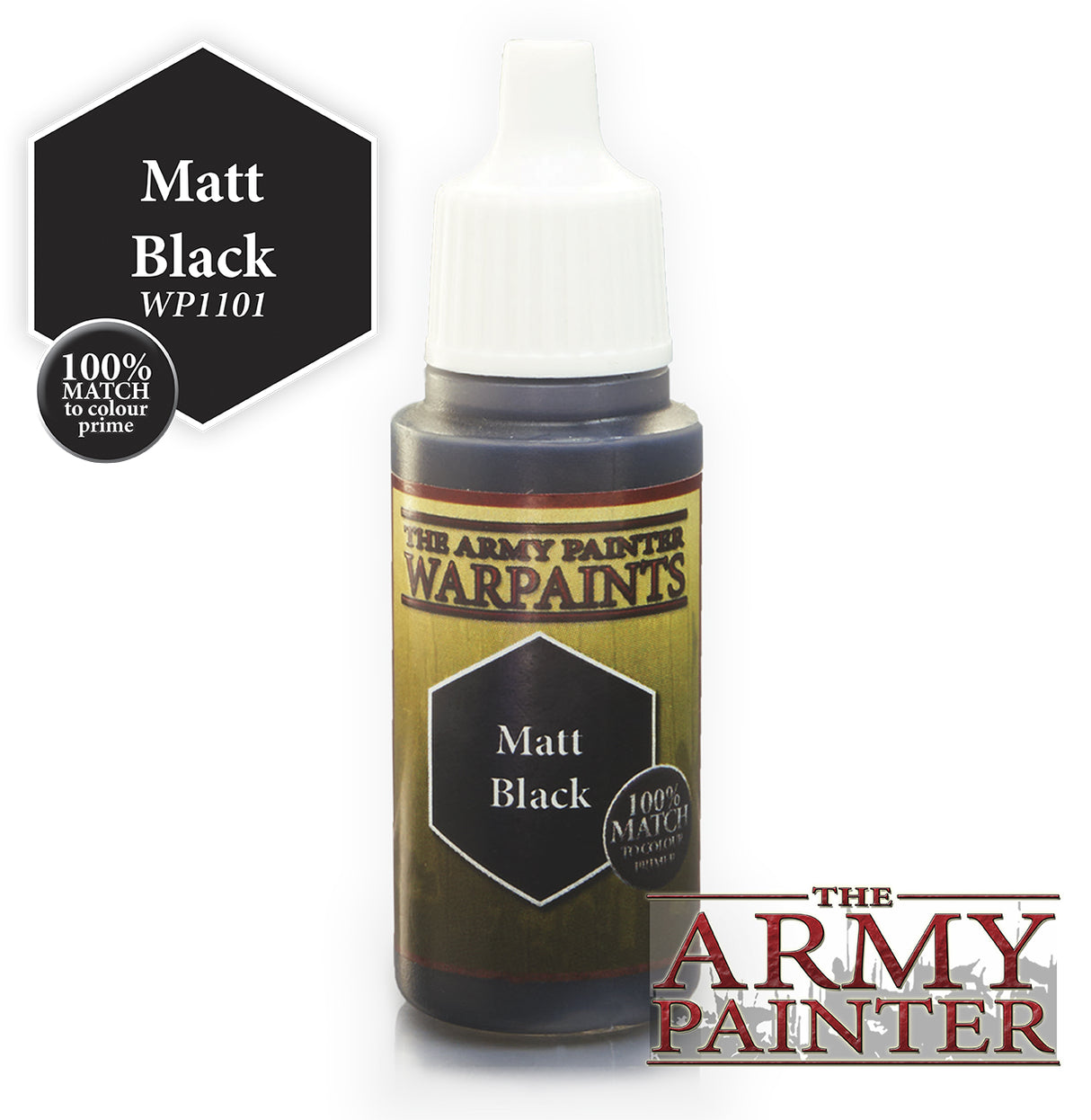 Army Painter WP1101 Matt Black The Army Painter PAINT, BRUSHES & SUPPLIES