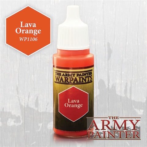 Army Painter WP1106 Lava Orange The Army Painter PAINT, BRUSHES & SUPPLIES