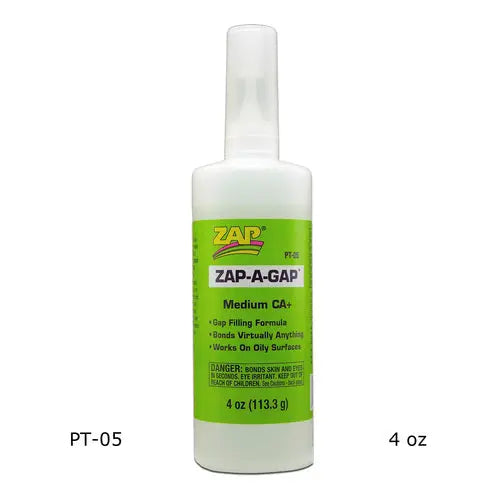 Zap Pt05 Zap-A-Gap 4oz Green Zap Glue SUPPLIES