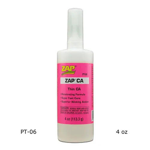 Zap Pt06 Zap-A-Gap Ca 4oz Pink Zap Glue SUPPLIES