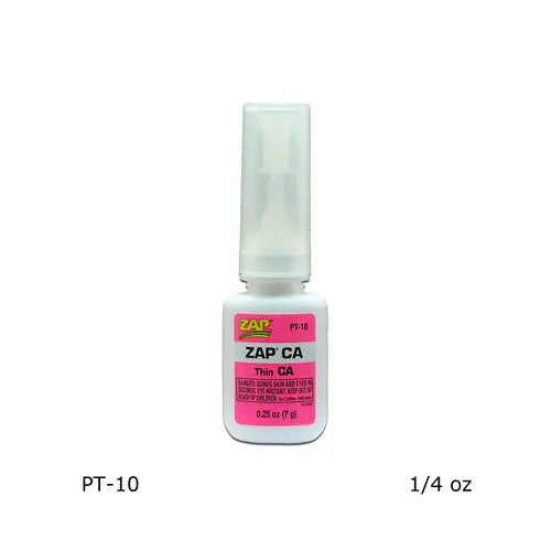 Zap Pt10 Zap-A-Gap Thin 1/4oz Bottle Pink Zap Glue SUPPLIES