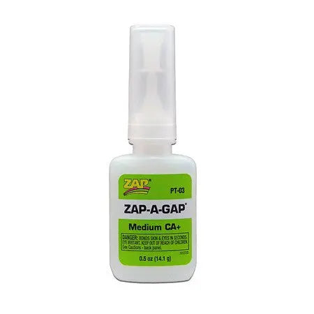 Zap Pt-03 Ca Medium Green 1/2oz Zap Glue SUPPLIES