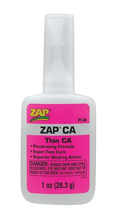Zap Pt-08 Thin Ca 1oz Pink Zap Glue SUPPLIES